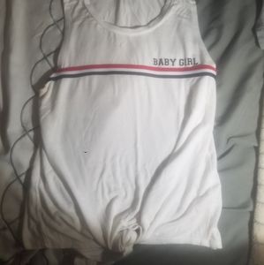 Front Knot Crop Top(French Pastry)